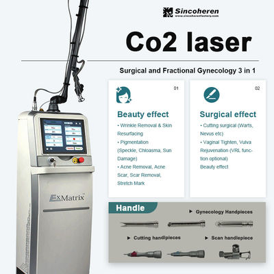 এয়ার কুলিং CO2 ফ্র্যাকশনাল লেজার মেশিন স্কার রিমুভাল স্ট্রেচ মার্ক রিমুভাল